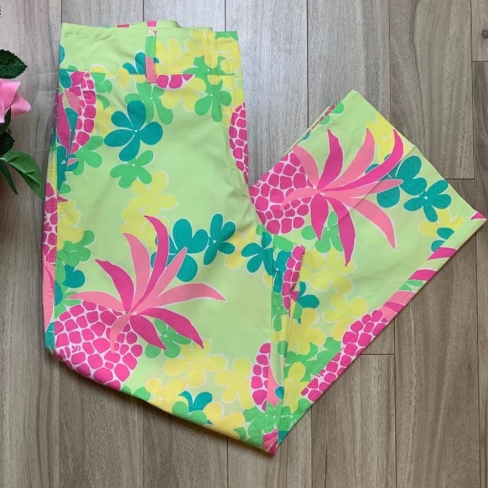 Lilly Pulitzer Vintage Multicolor Pineapple Capri